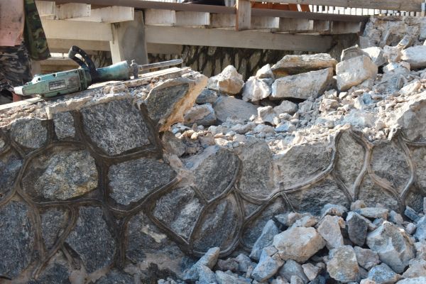 Retaining Wall Demolition in Wentzville