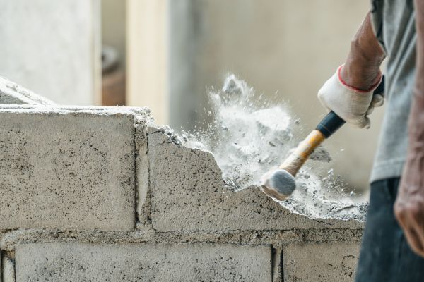 Block Wall Demolition in Wentzville